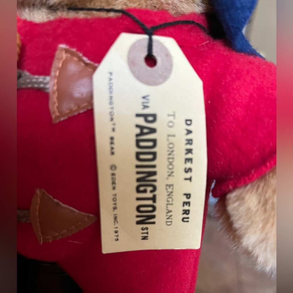 Vintage Paddington Bear Eden 30th Anniversary Plush 10" Collectors Tags 1975, 88 - Picture 4 of 8